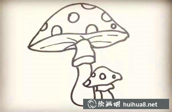 蘑菇简笔画教程 蘑菇简笔画教程