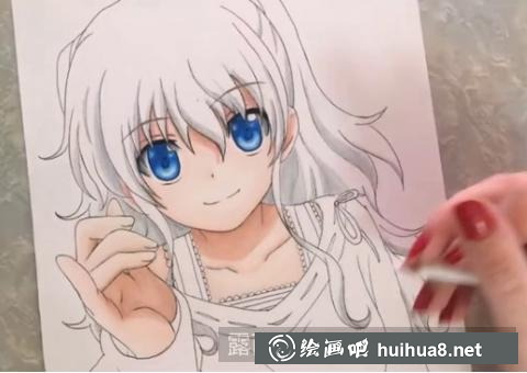 手绘可爱少女