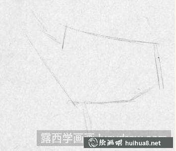 钢笔画一片枫叶