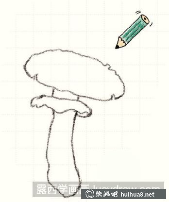 毒蝇伞儿童画