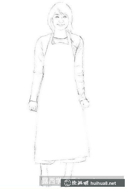 素描女生的画法