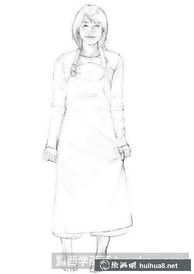 素描女生的画法