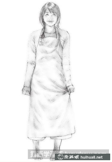 素描女生的画法