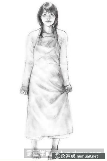 素描女生的画法