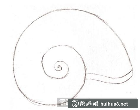 儿童画小海螺