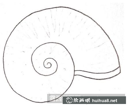 儿童画小海螺