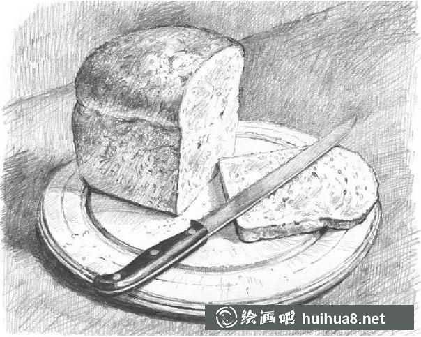 吐司面包的画法