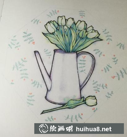 ,小清新花瓶的画法 ,小清新花瓶的画法
