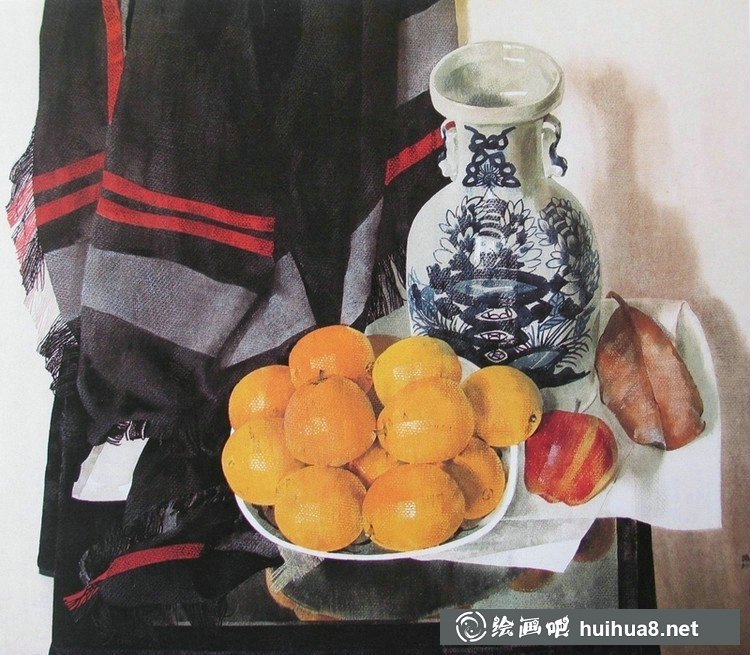 刘寿祥写实静物水彩画