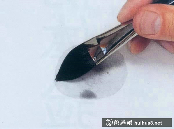 水彩画直接画法绘制白色的鸡蛋