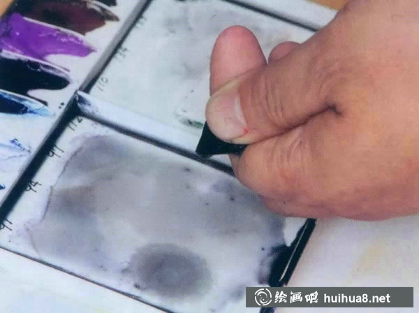 水彩画直接画法绘制白色的鸡蛋
