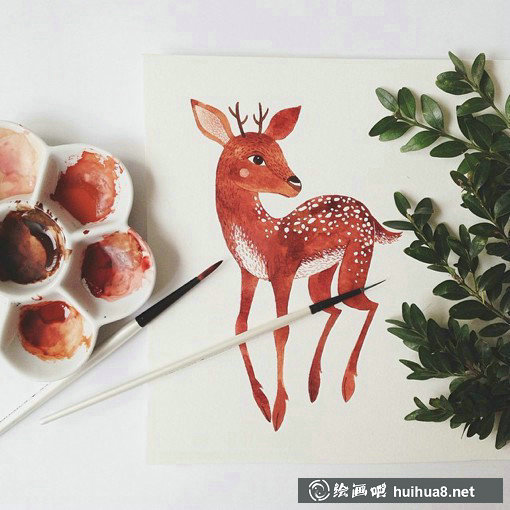 罗马尼亚Oana手绘水彩插画作品欣赏