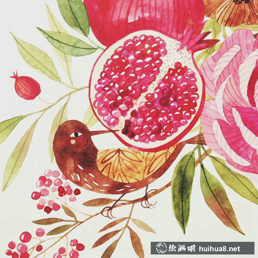 罗马尼亚Oana手绘水彩插画作品欣赏
