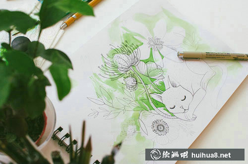 罗马尼亚Oana手绘水彩插画作品欣赏