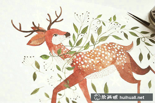 罗马尼亚Oana手绘水彩插画作品欣赏
