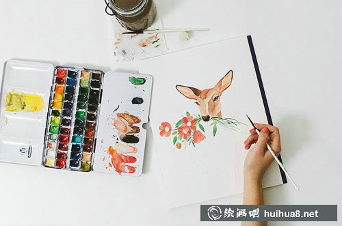 罗马尼亚Oana手绘水彩插画作品欣赏