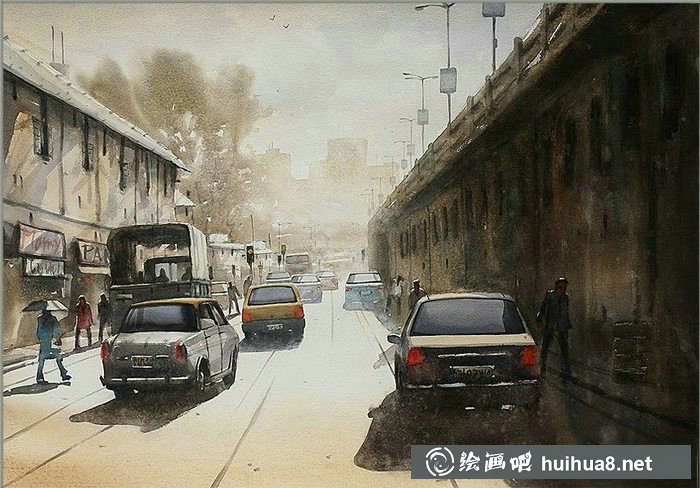 印度Ananta Mandal水彩画作欣赏