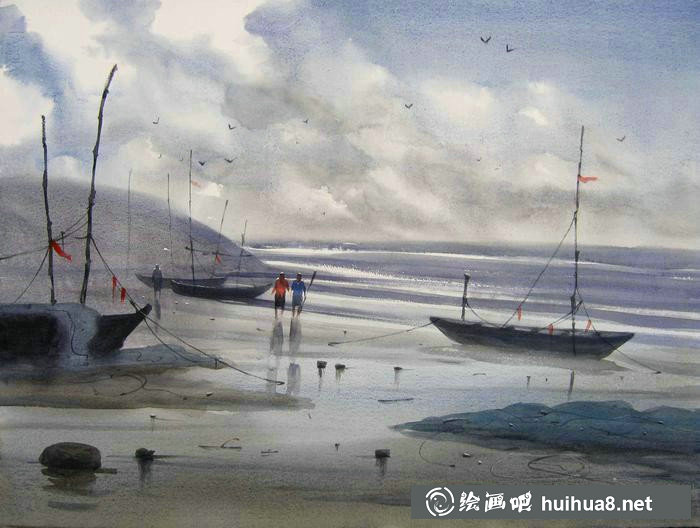 印度Ananta Mandal水彩画作欣赏