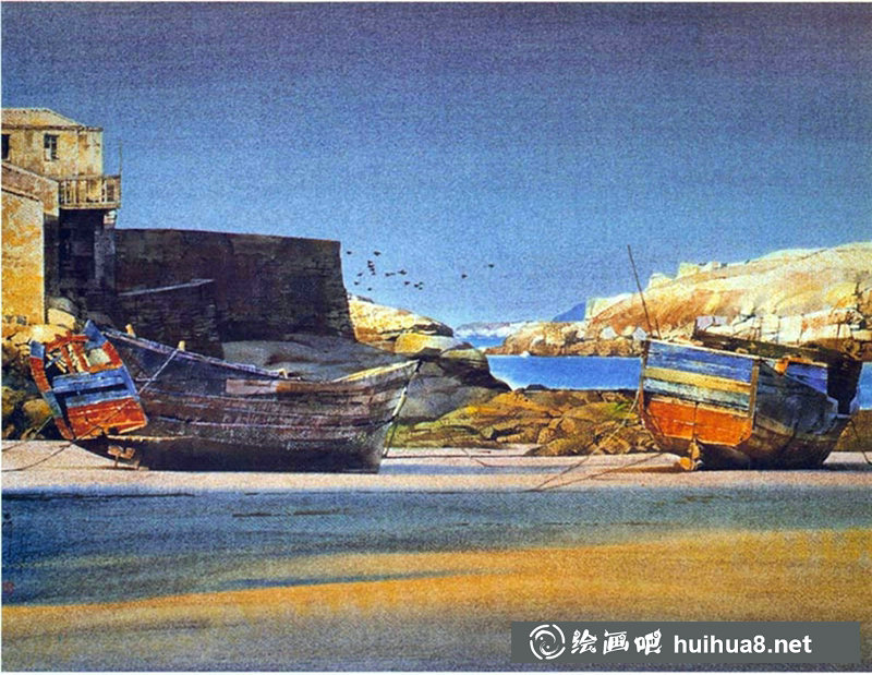 刘寿祥水彩风景画作品