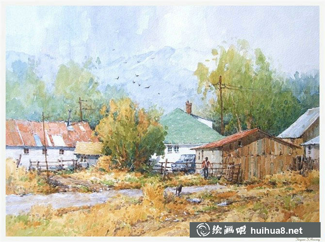 Ian Ramsay伊恩·拉姆齐水彩画作品