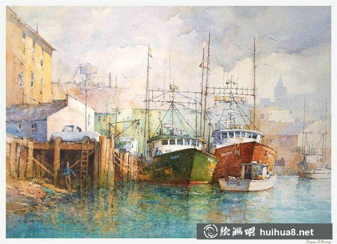 Ian Ramsay伊恩·拉姆齐水彩画作品