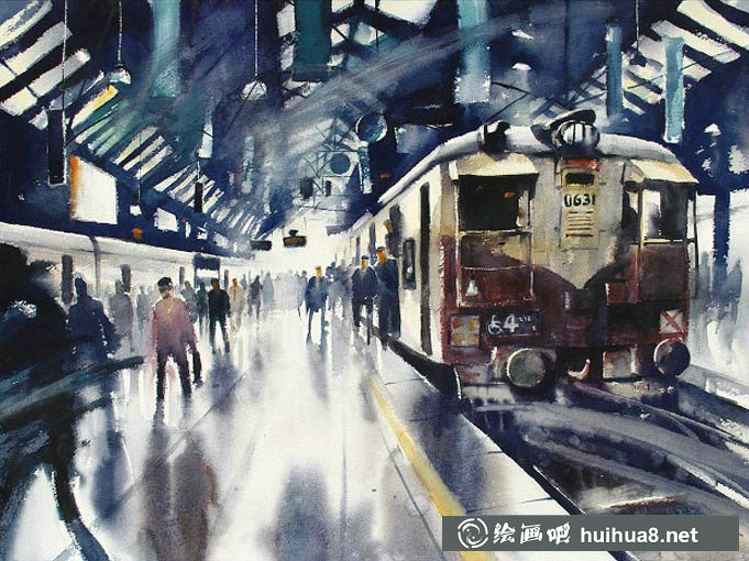 印度Ananta Mandal水彩画作欣赏