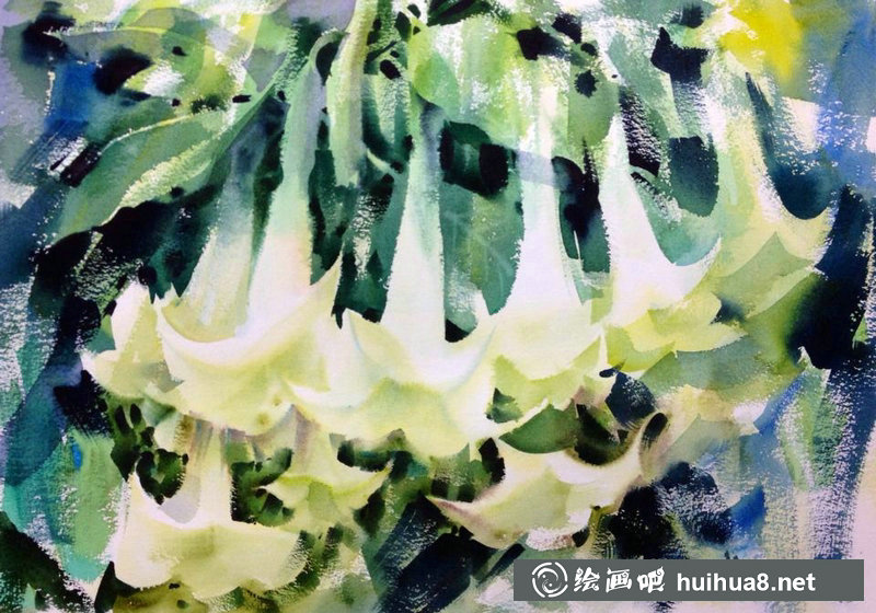 泰国Adisorn Pornsirikarn水彩花卉作品 泰国Adisorn Pornsirikarn水彩花卉作品