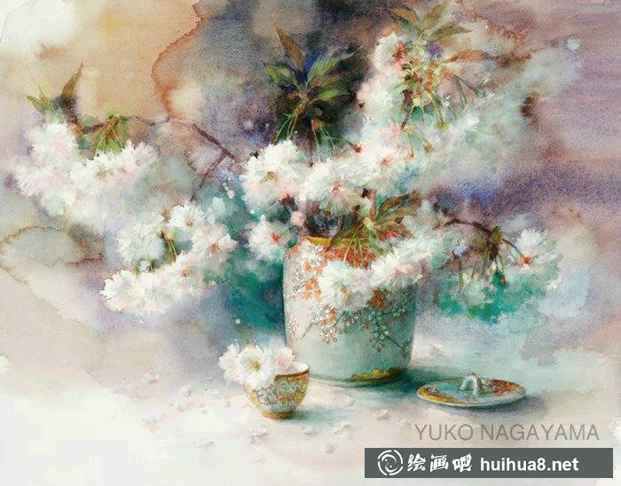 永山裕子静物水彩画作品欣赏之二