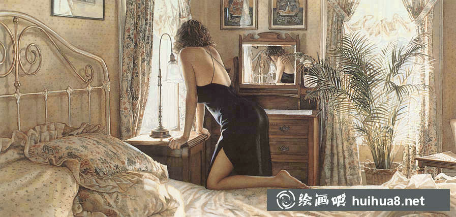 美国Steve Hanks史蒂夫.汉斯水彩人物作品二