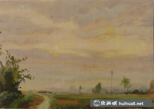 柳新生风景水彩画作品欣赏
