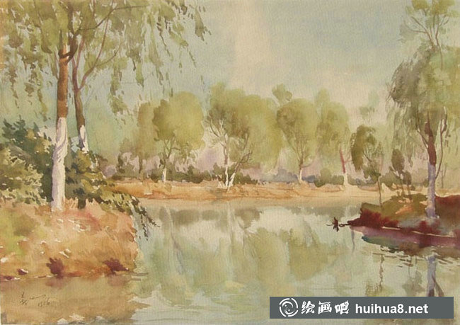 柳新生风景水彩画作品欣赏