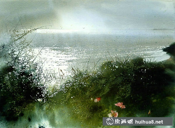 美国画家妮塔恩格尔风景水彩画作品