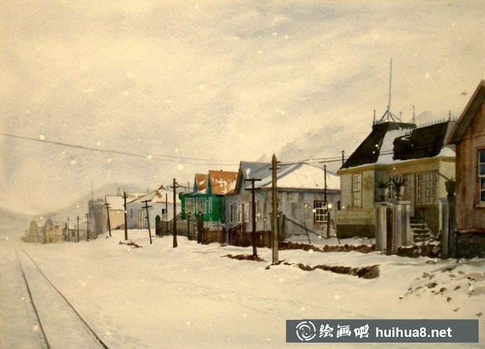 阿根廷画家Eduardo Julio Nicola风景水彩画