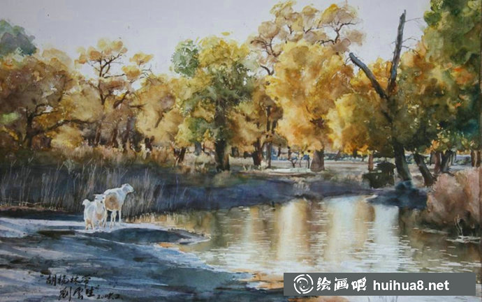 刘云生风景水彩画写生作品