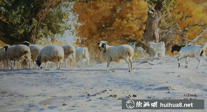 刘云生风景水彩画写生作品