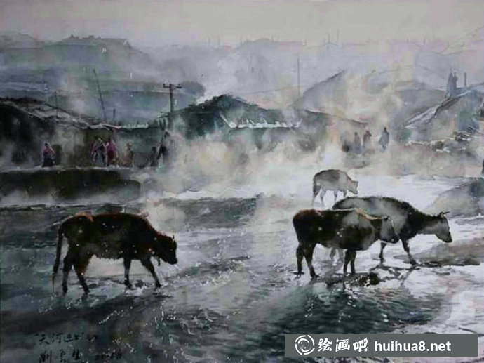 刘云生风景水彩画写生作品