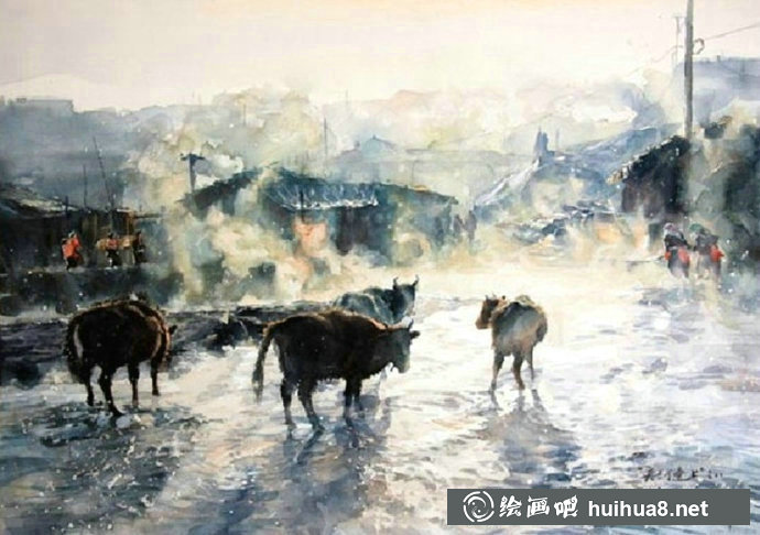 刘云生风景水彩画写生作品