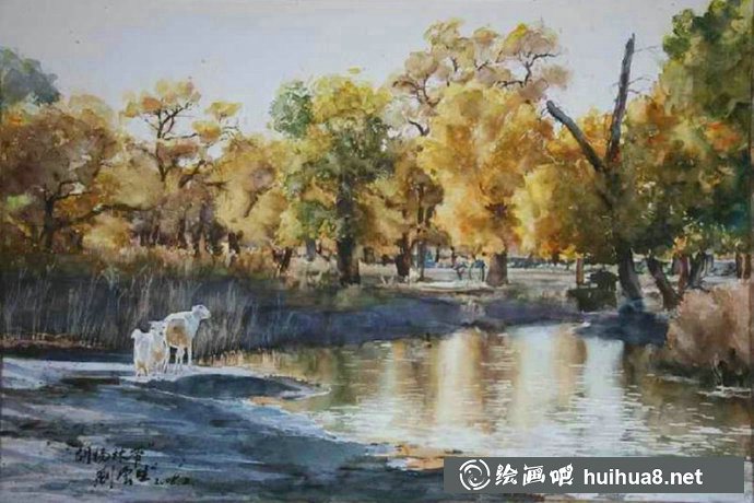 刘云生风景水彩画写生作品