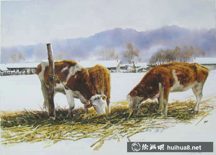 赵生国乡村风景水彩画作品欣赏 赵生国乡村风景水彩画作品欣赏