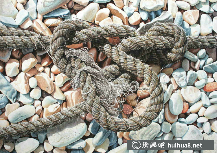 于建涛超写实宁静的水彩画欣赏