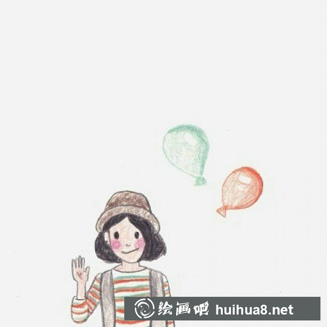 治愈性彩铅画