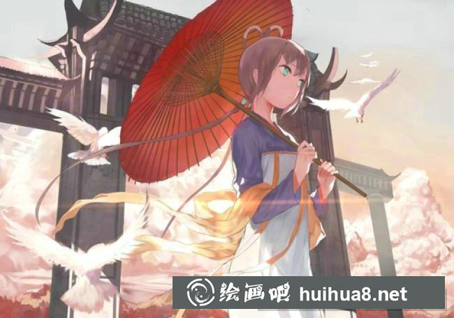 古风美女插画2