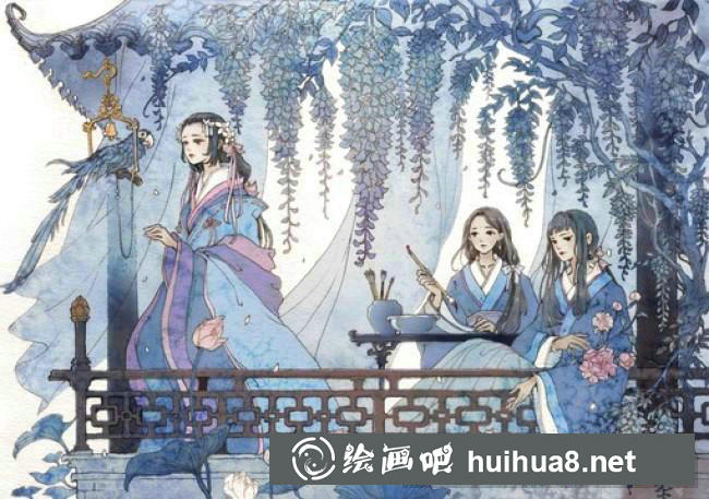 古风美女插画5