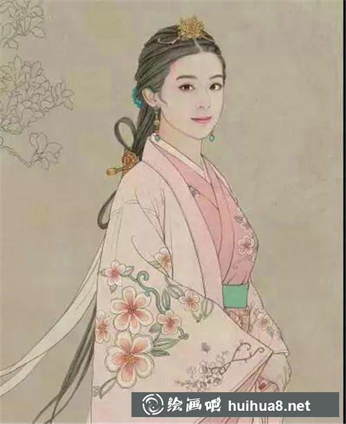 上色花纹