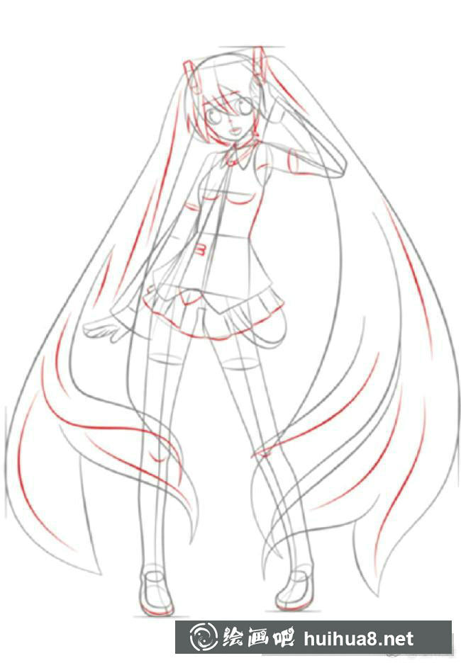 初音未来线稿9