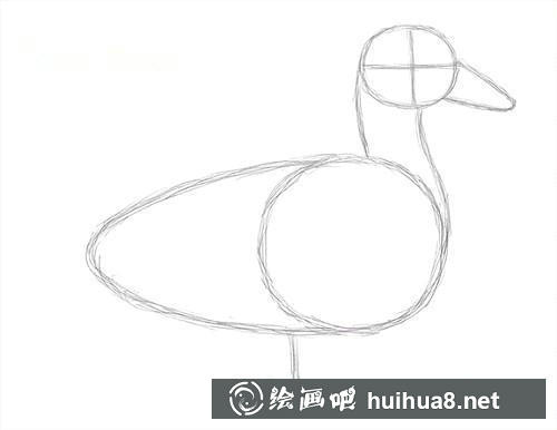 2 鸭头部和脚部轮廓