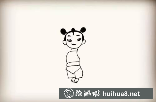 6 哪吒裤子和脚丫绘制步骤