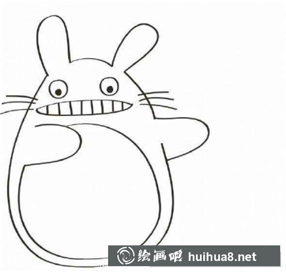 龙猫脸部五官