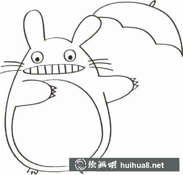 龙猫小爪子和雨伞