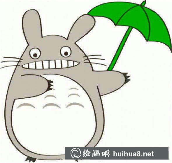 彩色的龙猫